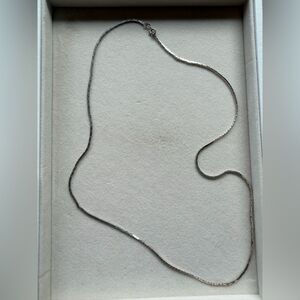 Vintage Italy 925 Sterling Silver Snake Chain Link Necklace 24”